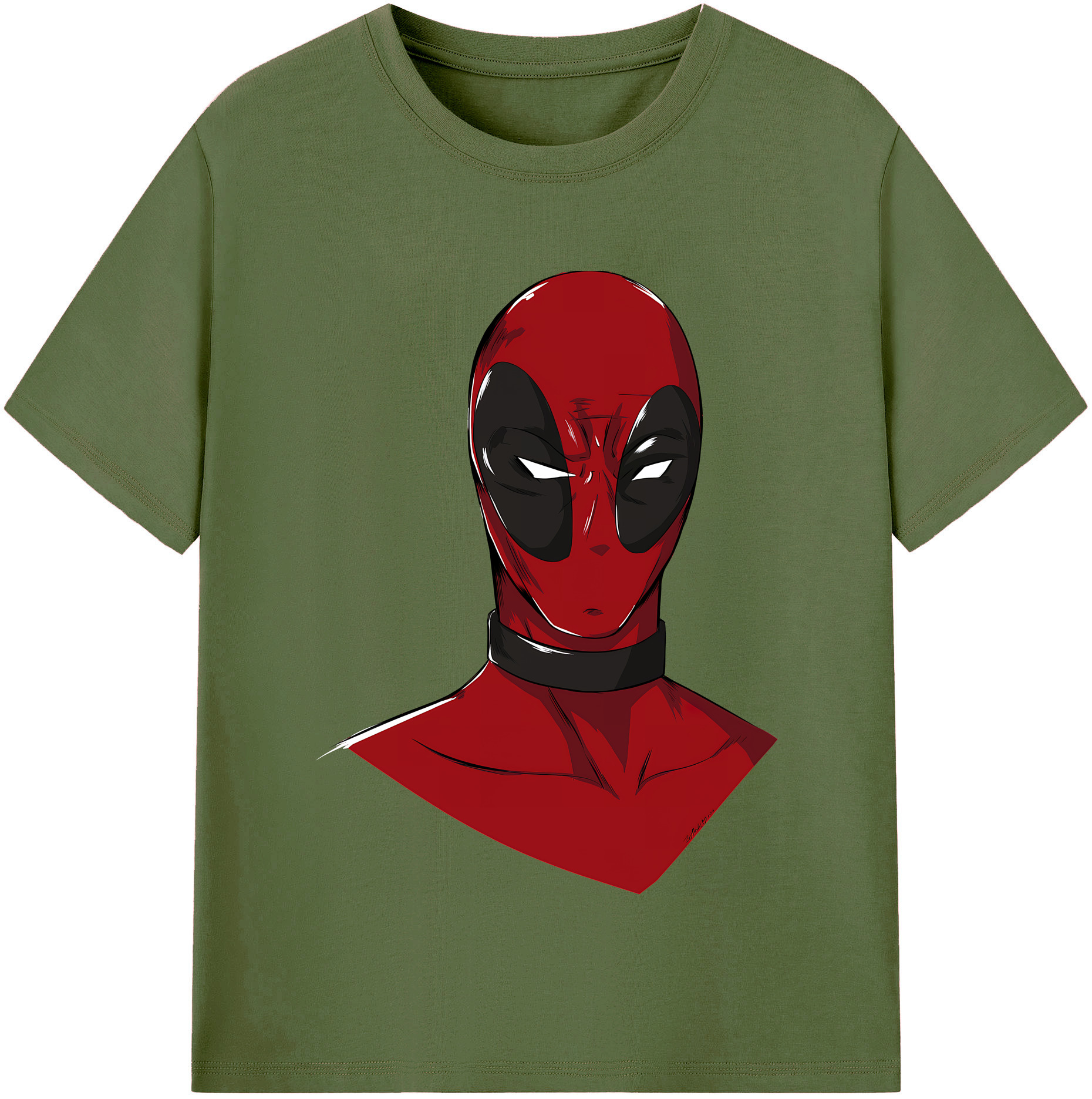 （画像用） Deadpool デッドプール 綿100％半袖Tシャツ（フロントプリント）